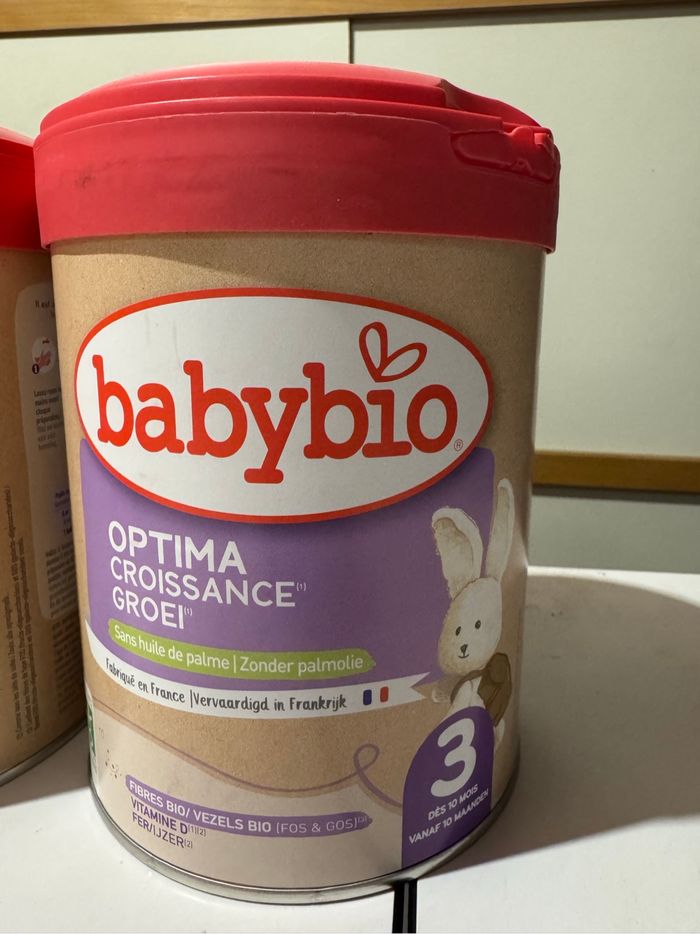 Lot de 5 boites de lait BABYBIO OPTIMA ÂGE 3 - photo numéro 2