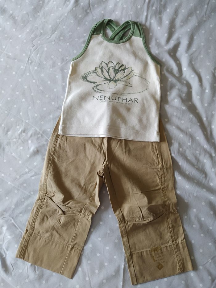 Pantalon + débardeur été 2 ans