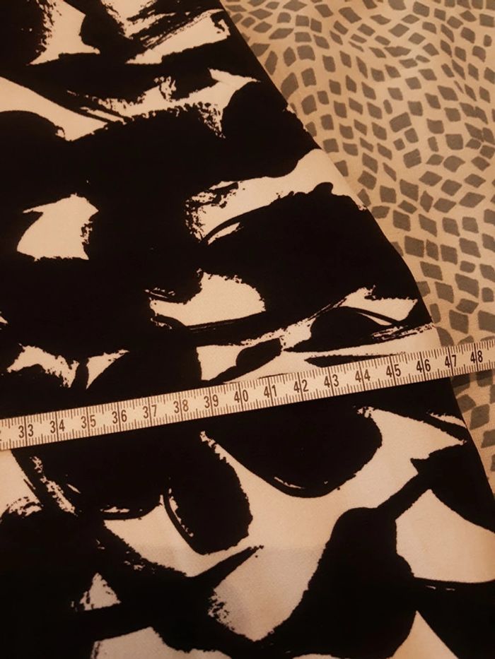 Robe chic sans manches imprimée noir et blanc Camaïeu taille 2 - photo numéro 11