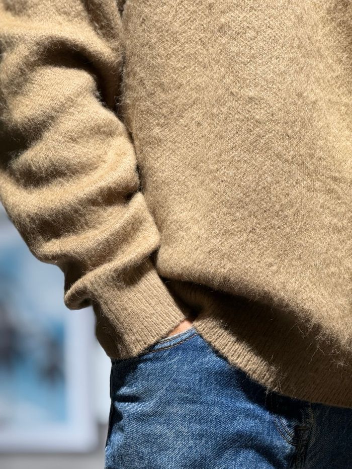 Pull homme oversize caramel - photo numéro 2