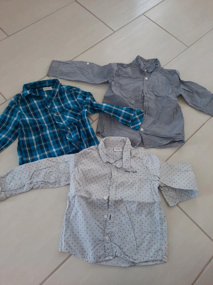 Lot de 3 chemises manches longues