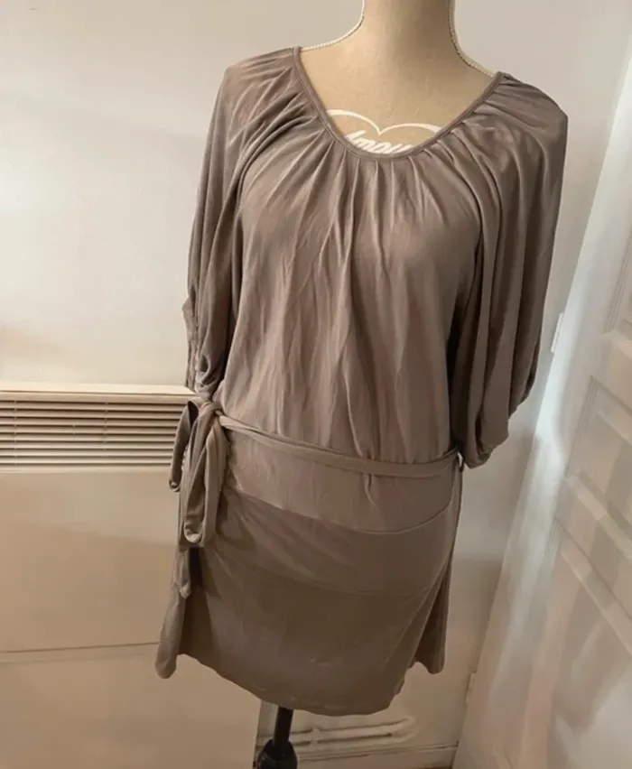 Paul & joe sister blouse tunique grise satinée Femme taille 40