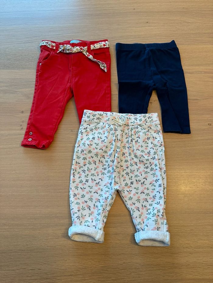 Lot leggings fille 6 mois