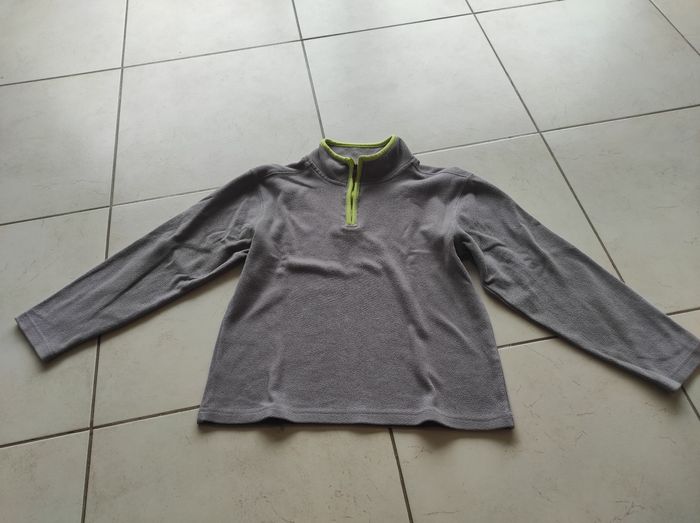 Sweat Polaire gris 10 ans