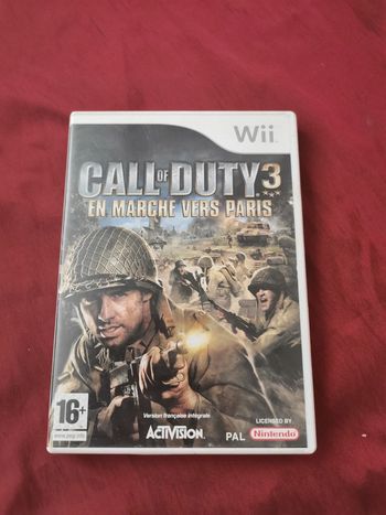 Jeu Wii. Call of Duty 3