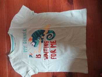 T-shirt manches courtes vert cameleon kiabi 10 ans