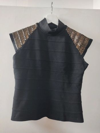 Débardeur noir femme Morgan S 36 style japonais TBE
