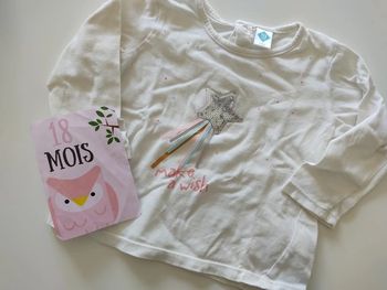 Tee shirt manches longues taille 18 mois