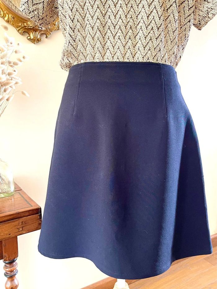 Sublime jupe à  poche plaquée et fermeture avant noir Wallis taille 38 neuve style sixties - photo numéro 7