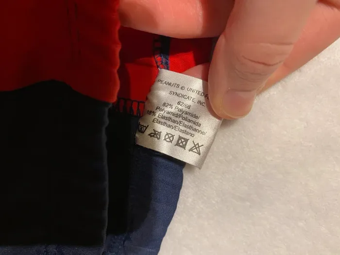 Short/maillot de bain bleu/rouge 3-6 mois Peanuts - photo numéro 4
