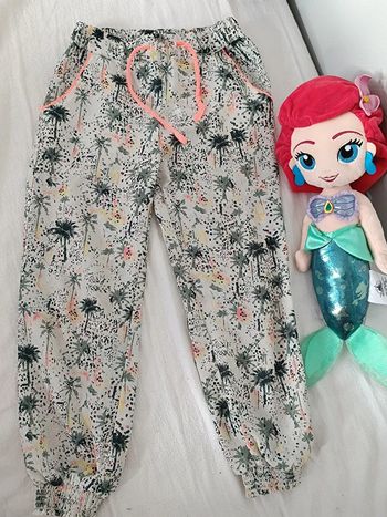 Pantalon léger fluide palmier