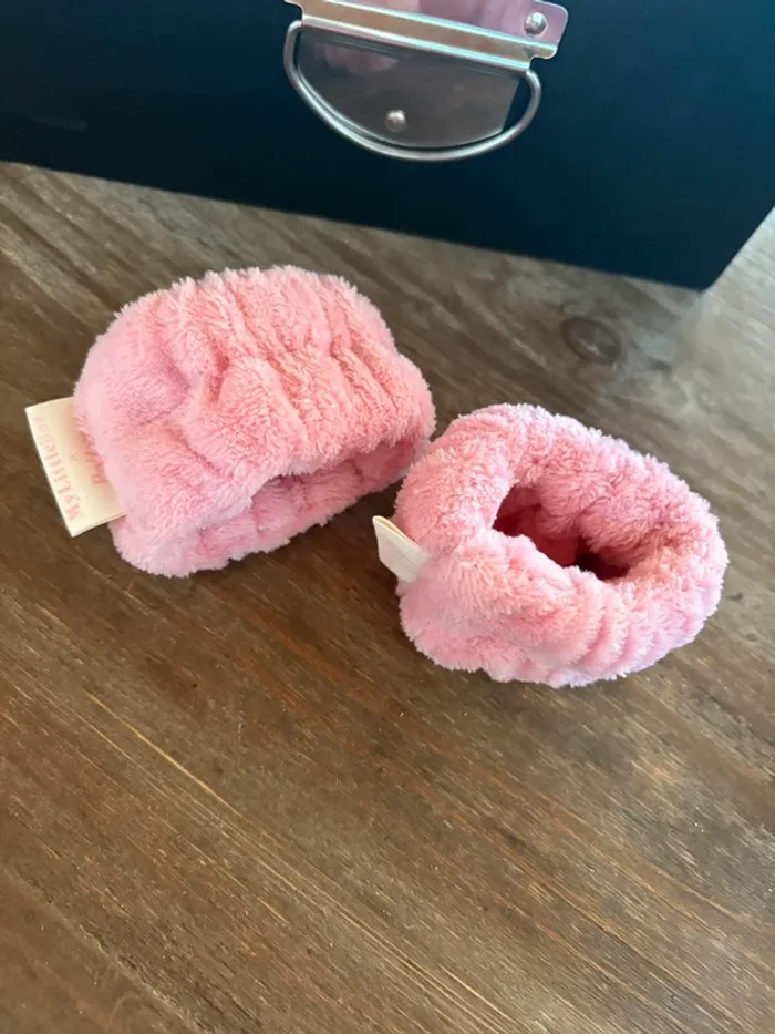 Chouchou poignet skincare rose