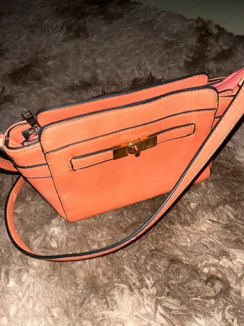 Petit sac besace bandoulière orange