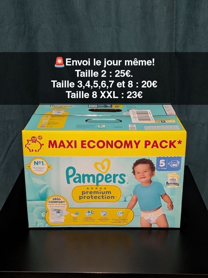 Couches Pampers toutes tailles - photo numéro 7