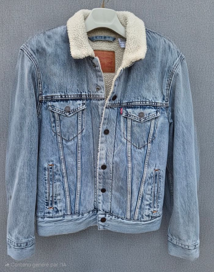 veste en jean Levi's sherpa