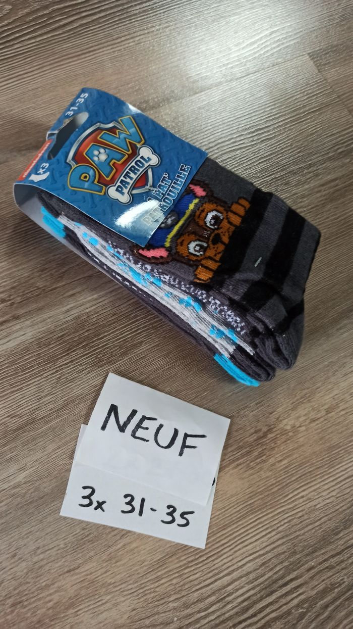 Lot chaussettes pat patrouille 31 - 35