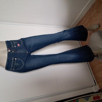 Jeans évasé patte d'eph bleu Complices Taille 14 convient Taille 34/36 Vintage