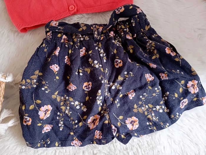 LC kids by little cigogne 🔆 ensemble short liberty + gilet ajouré 4 ans - photo numéro 5