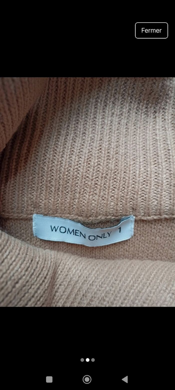 Robe pull manches courtes femme taille S/36 Women Only neuve sans étiquette - photo numéro 2