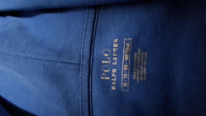 Pull à zip raphl lauren bleu - photo numéro 3