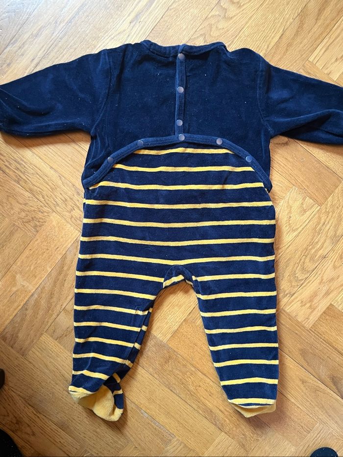 Pyjama DPAM 6 mois bleu foncé navette spatiale - photo numéro 4
