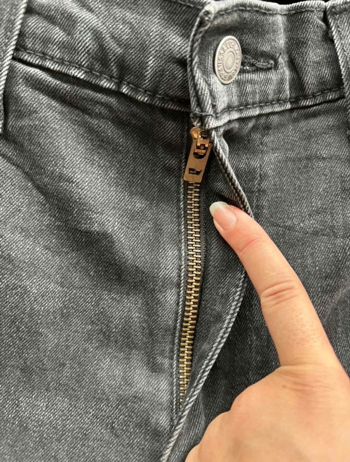 Jean Levi’s 559 homme XL/46 L30 coupe regular straight droit gris anthracite noir 00s y2k vintage - photo numéro 7