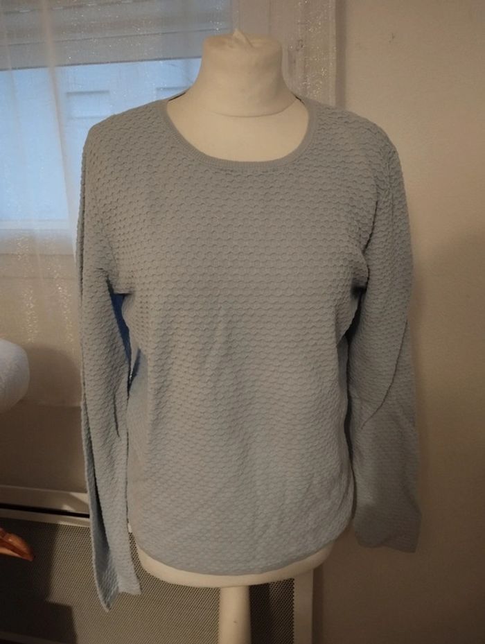 Pull monoprix bleu très clair - photo numéro 3