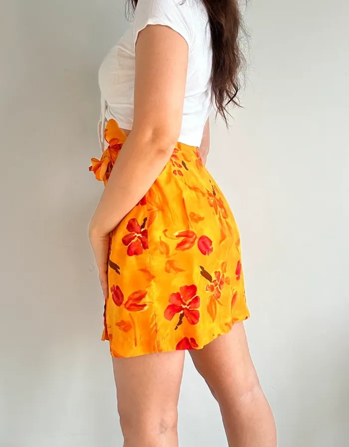 Jupe portefeuille vintage y2k années 90 taille S/XS - photo numéro 3