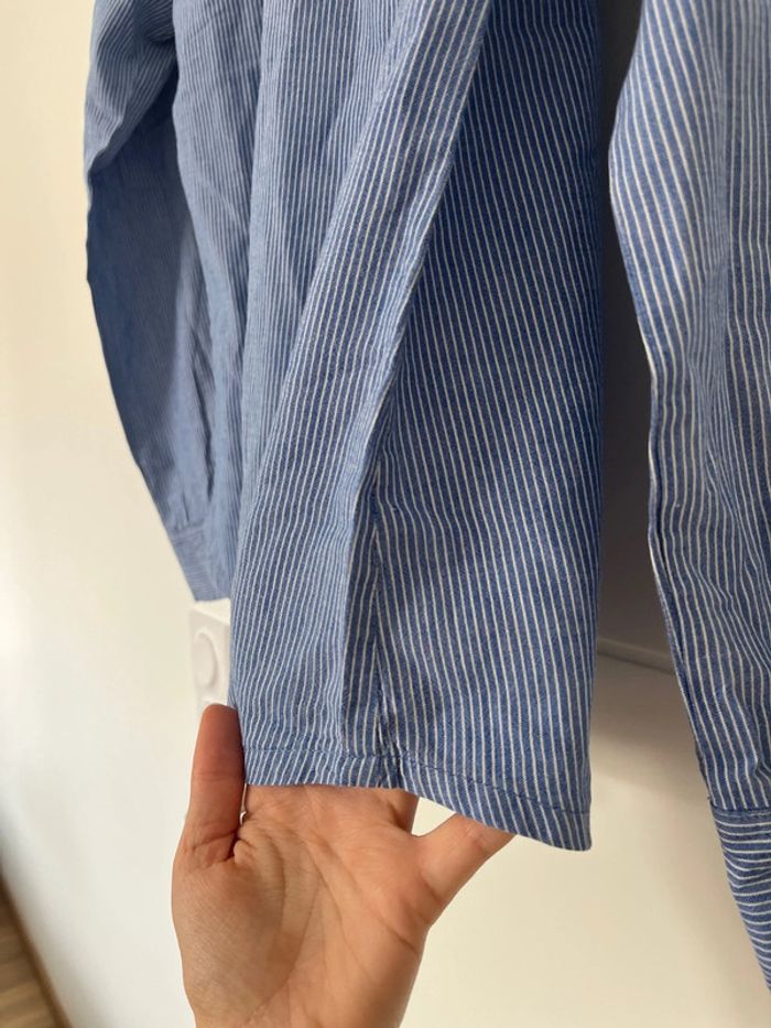 Chemise bleu à rayures taille 40 - photo numéro 12