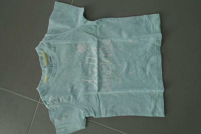 T-shirt manches courtes
Vert d'eau
Vertbaudet
12 mois