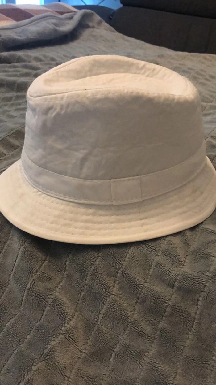 Chapeau blanc enfant tout de tête 49 cm - photo numéro 3