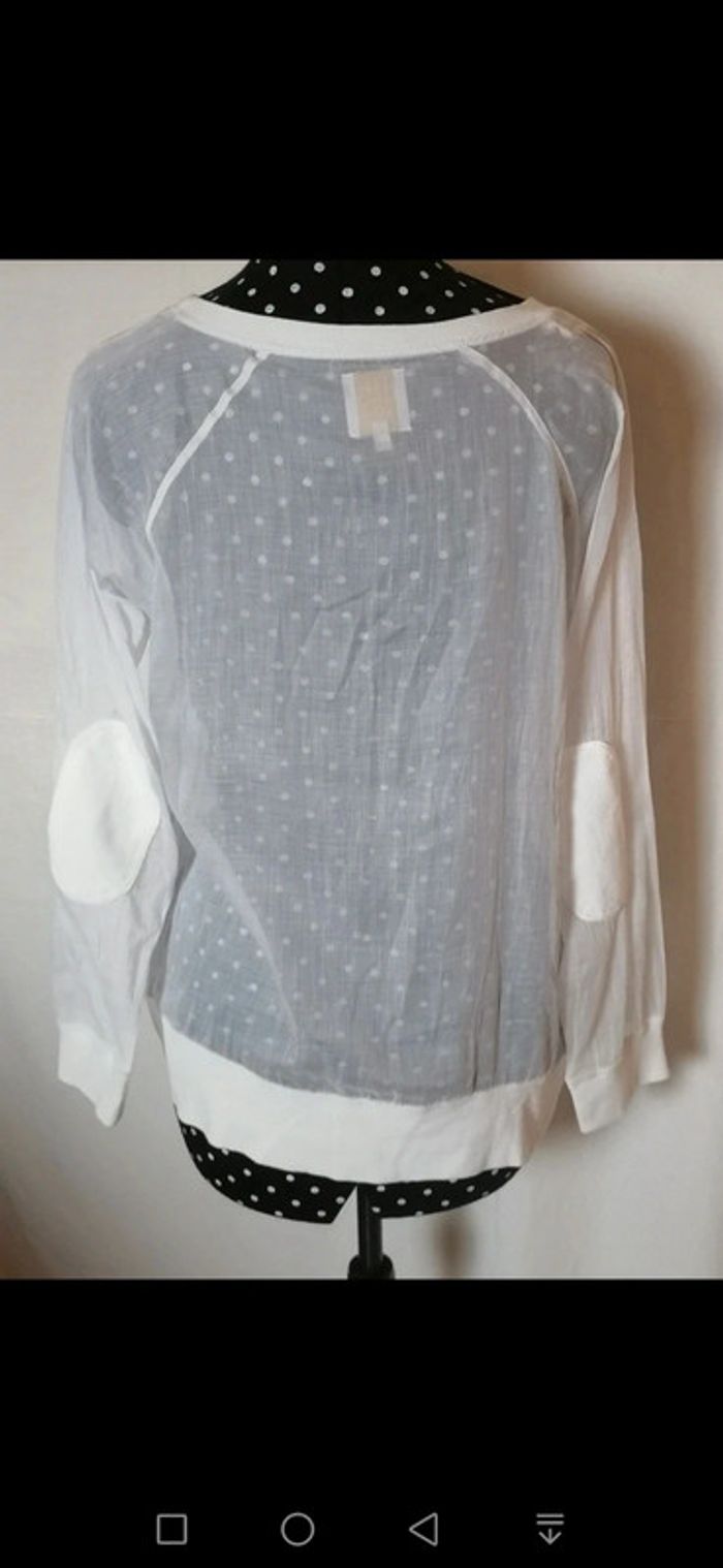 Top / haut blanc transparent Taille L Pablo - photo numéro 4