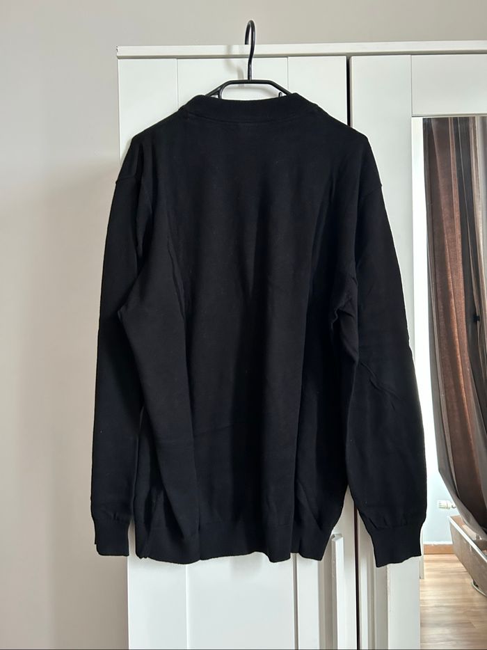 Pull noir uni Col Montant Regular Fit Homme Smog Taille XL - photo numéro 8