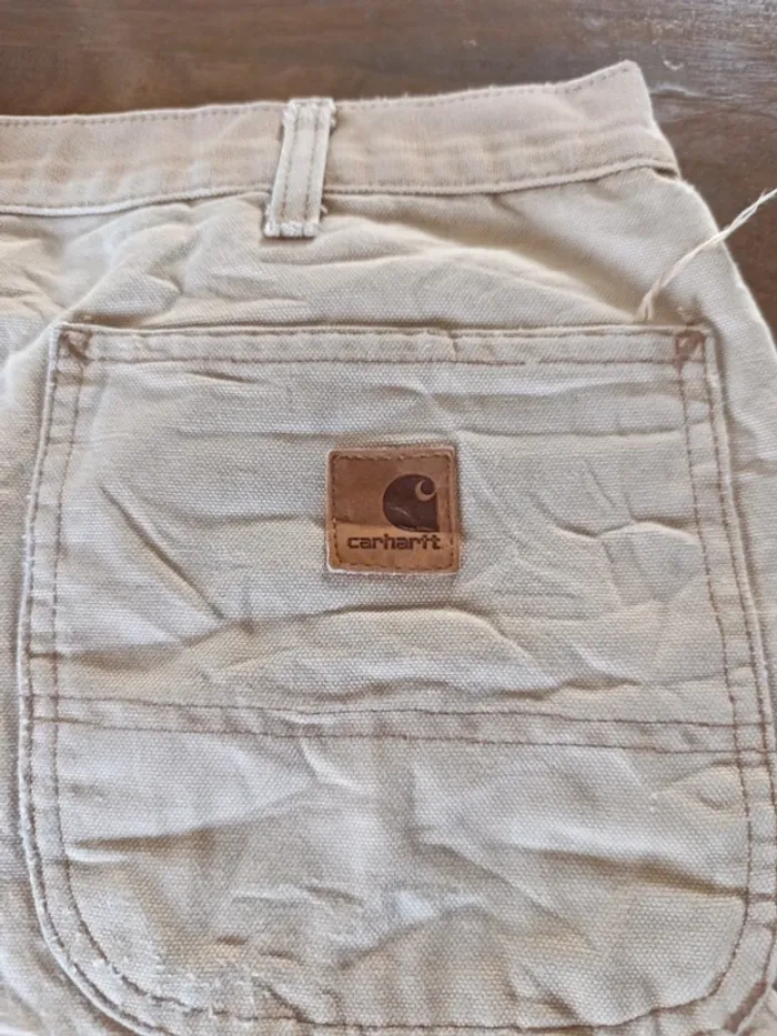 Short jean Carhartt cargo workwear Carpenter - photo numéro 3
