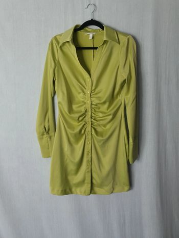 Robe chemise vert pistache