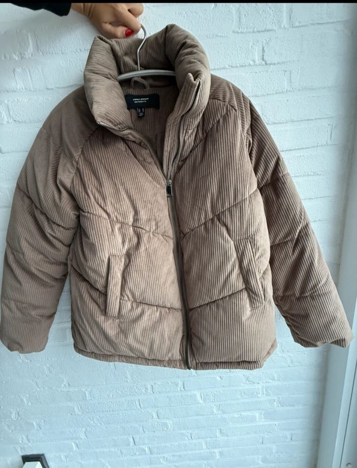 Veste chaude manteau doudoune velour côtelé grossesse maternité - photo numéro 4