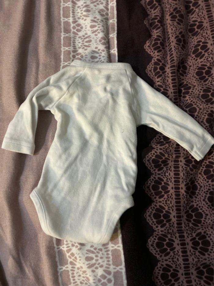 Body blanc 1 mois fille, garçon, mixte, bébé, chocolatine, 54cm - photo numéro 3