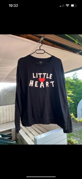 Sweat noir taille XL