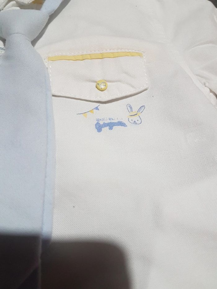 Chemisette avec cravate sergent major 1 an - photo numéro 3