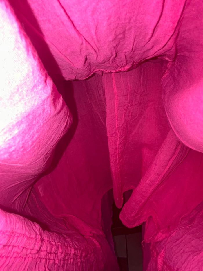 Longue robe rose été taille unique Farfalla - photo numéro 4
