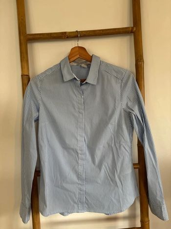 Chemise bleue et blanche à rayures H&M taille M