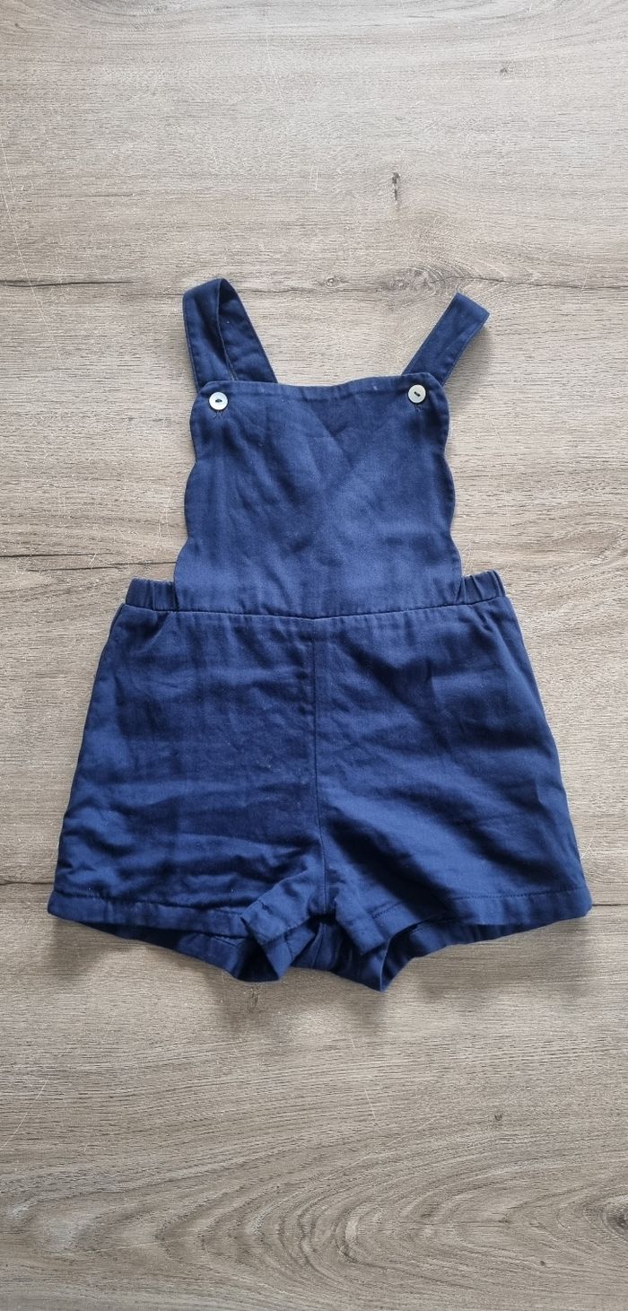 Salopette short Eden et Victor 24 mois