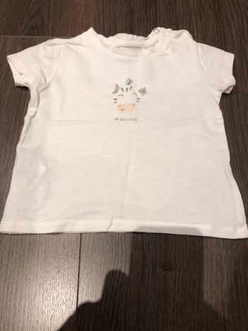 2 T-shirts manches courtes 6-9 mois Mango