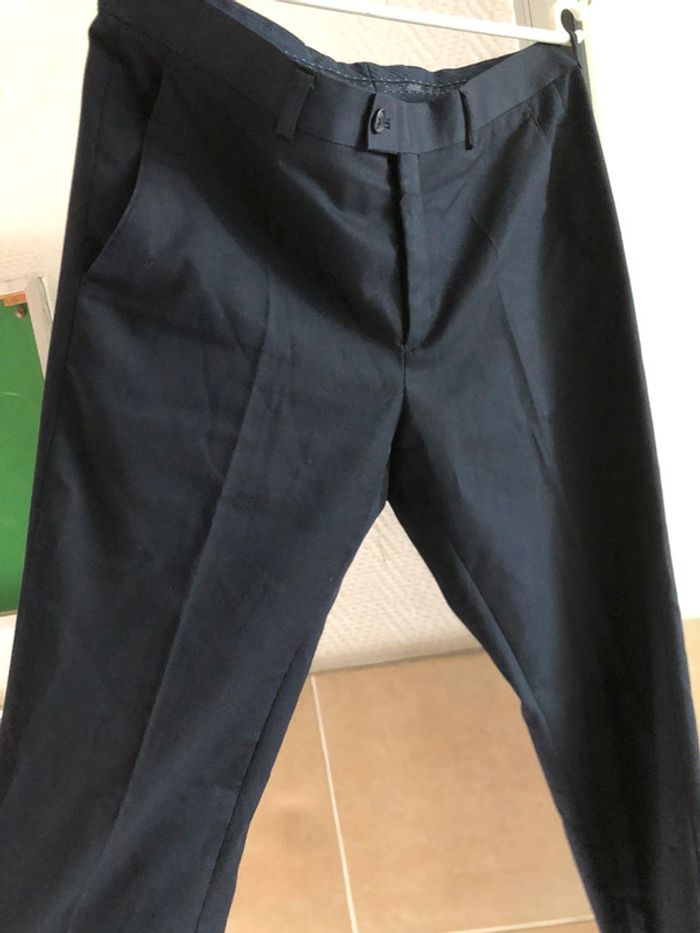 Pontalon classique bleu marine - photo numéro 3