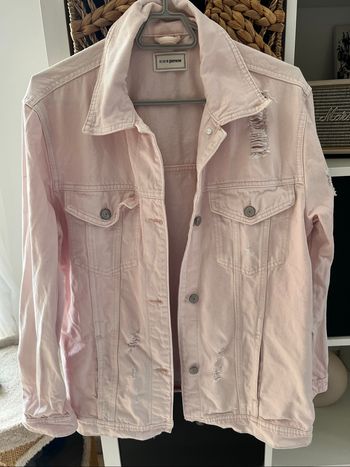 Veste jean rose