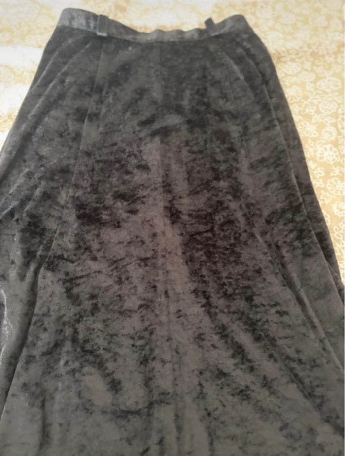 Jupe longue velours noir - photo numéro 7