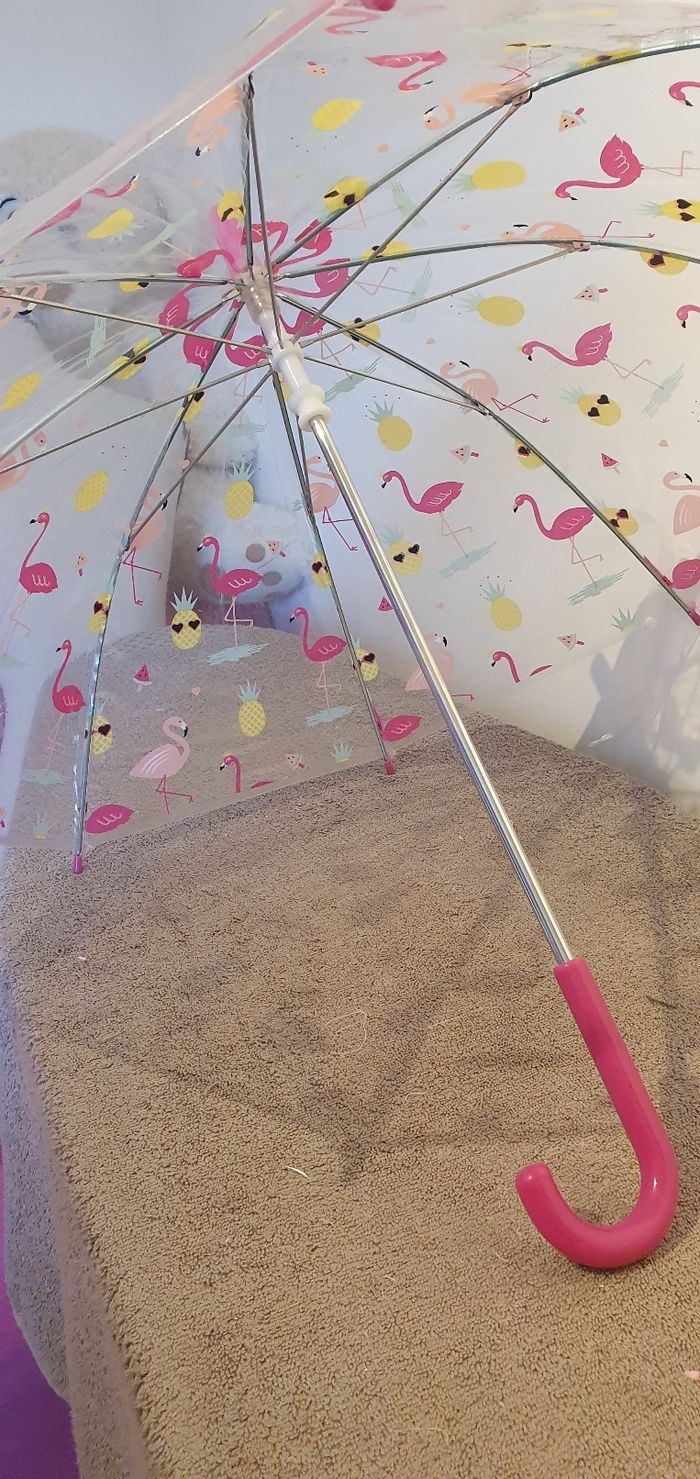 Parapluie enfant flamands roses - photo numéro 2