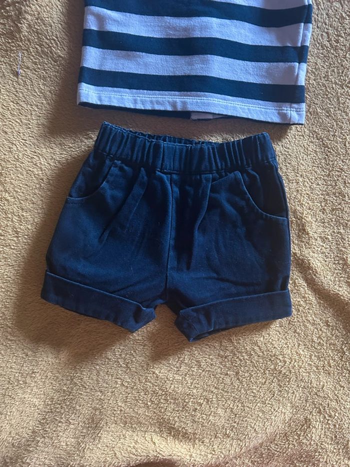 Ensemble short et pull sucre d’orge 6 mois - photo numéro 2