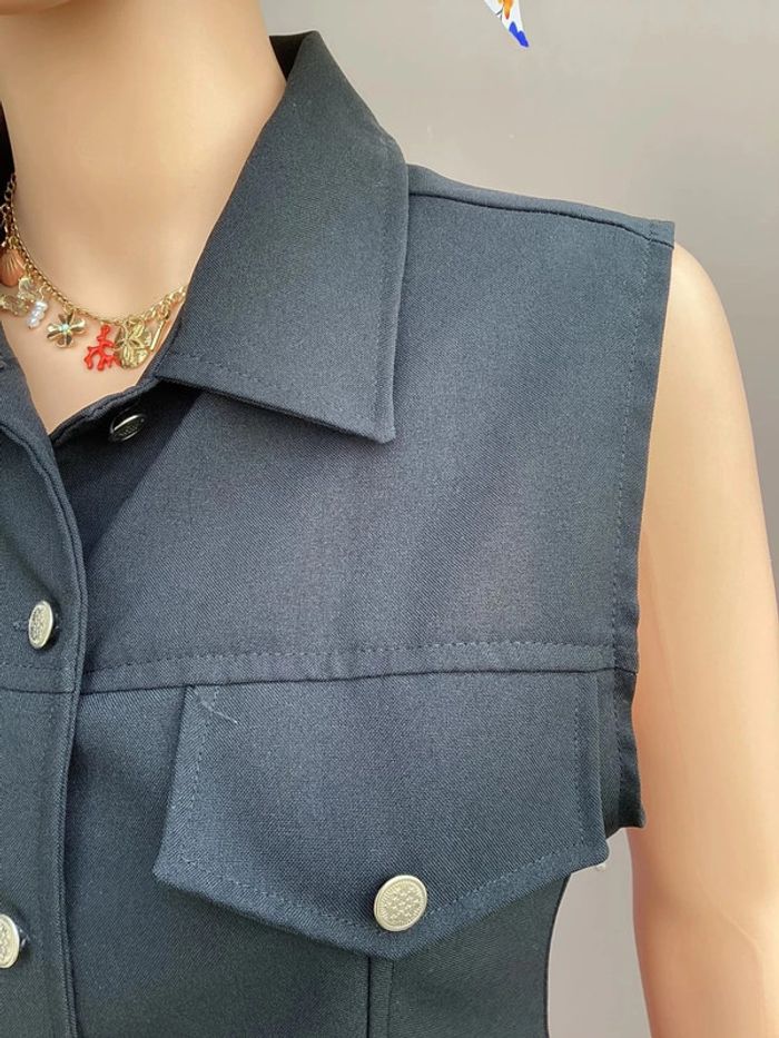 Robe noire sans manches chic – Taille S – Très bon état - photo numéro 3