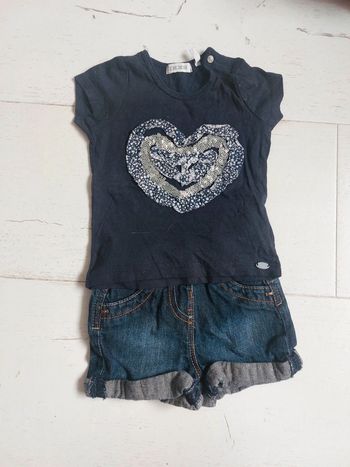 Ensemble short et t-shirt ikks / kiabi Taille 3 mois